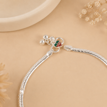 Elina Regal Chain Silver Anklets