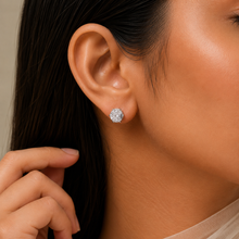 Alina Dazzling Crystal Silver Earrings