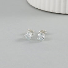 Alina Dazzling Crystal Silver Earrings