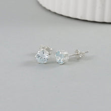 Alina Dazzling Crystal Silver Earrings