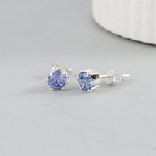 Yuvika Classic Blue Elegance Silver Earrings