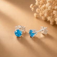 Jiya Ocean Sky Shine Silver Earrings