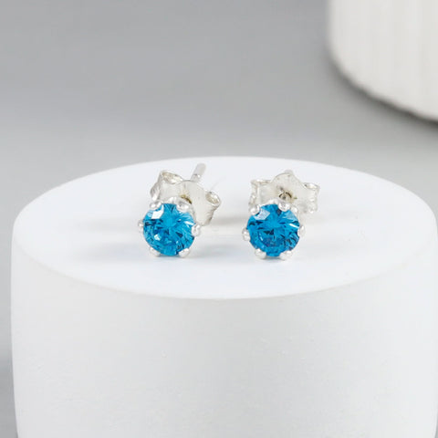 Jiya Ocean Sky Shine Silver Earrings