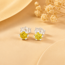 Nikita Yellow Gleam Silver Earrings