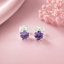 Chhaya Purple Elegance Silver Earrings