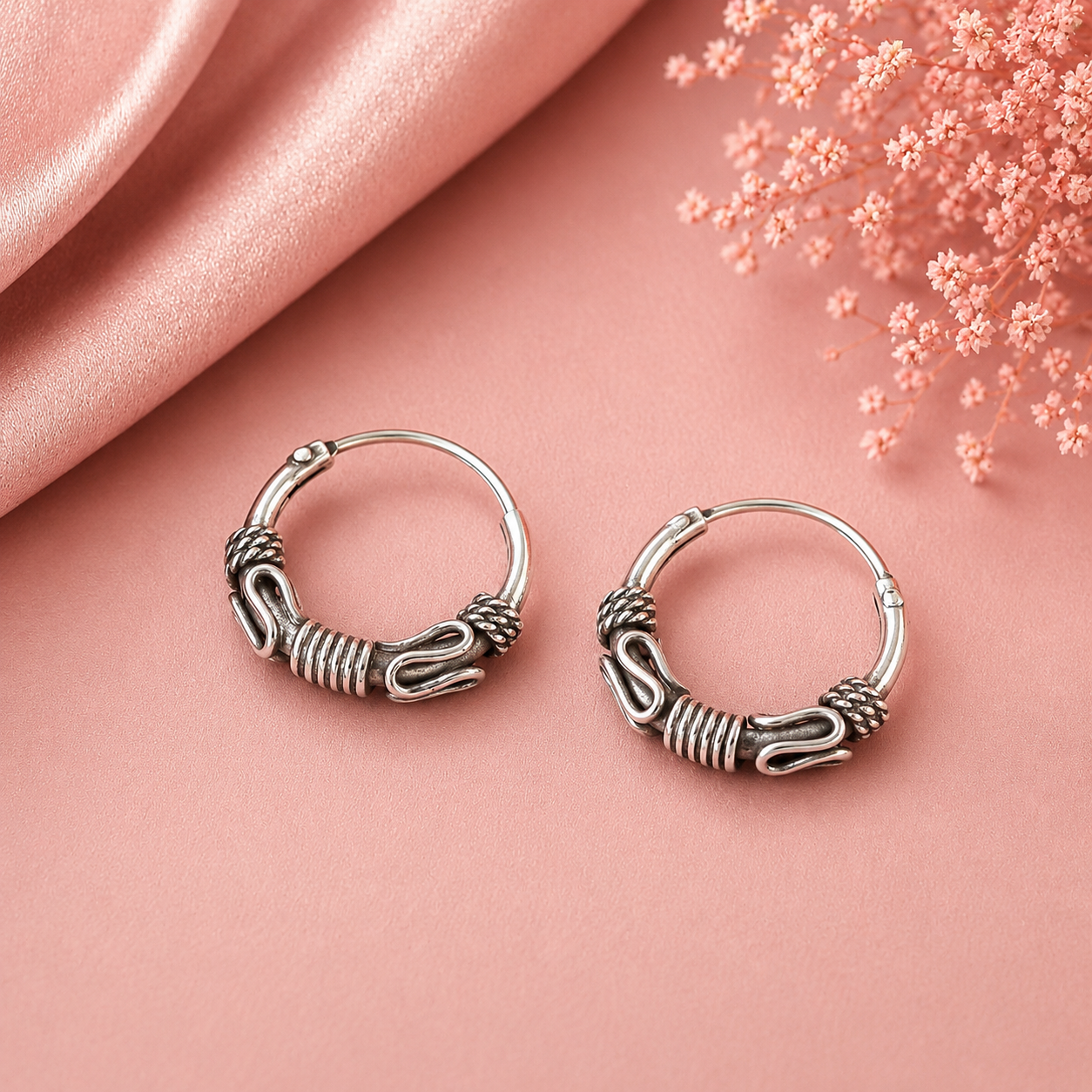 Mishti Ethnic Fusion Silver Bali