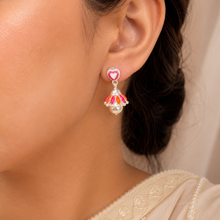 Yogita Color Bloom Silver Earrings