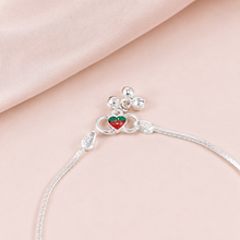 Komal Twinkle Star Silver Anklets