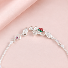 Anika Graceful Charm Silver Anklets