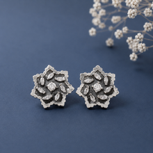 Trisha Ethnic Star Silver Earrings