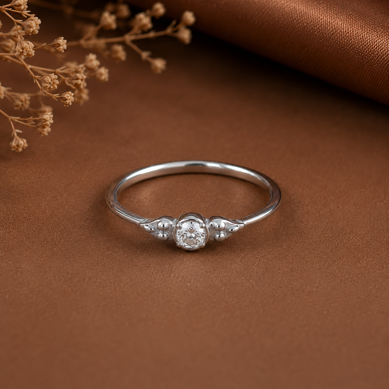Reya Graceful Mini Shine Silver Ring