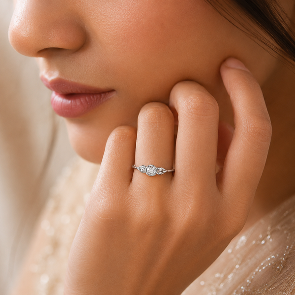 Reya Graceful Mini Shine Silver Ring
