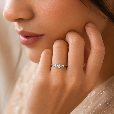 Reya Graceful Mini Shine Silver Ring