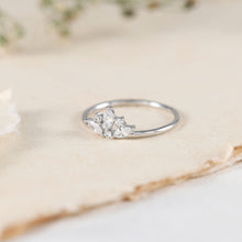 Vanya Crown Crystal Silver Ring