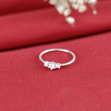Kavya Triple Shine Silver Ring
