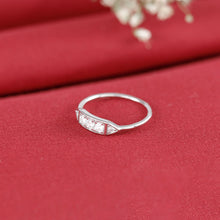 Diya Graceful Bar Shine Silver Ring