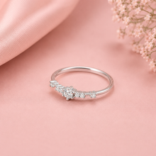 Neelam Chic Curve Silver Ring