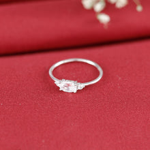 Nandini Shine Oval Silver Ring