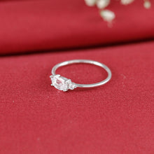 Nandini Shine Oval Silver Ring