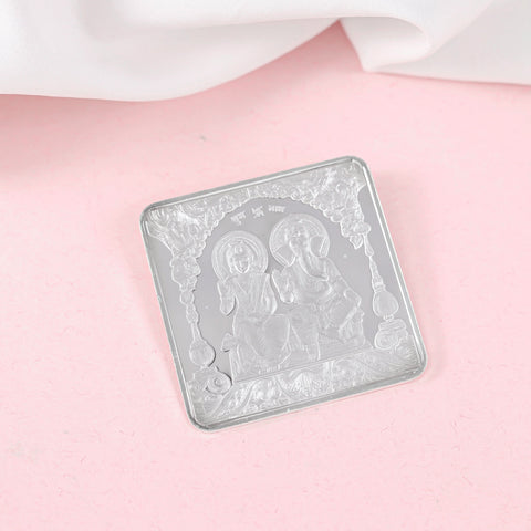 Divine Lakshmi Ganesha 50Gm Silver Coin