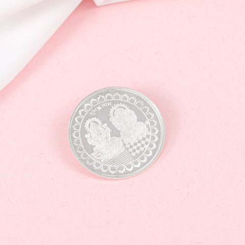 Ganesh Lakshmi 10Gm Silver Coin