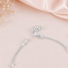 Shubhra Elegance Silver Anklets