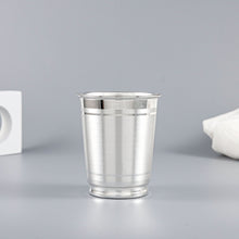 Minimal Line Silver Glass
