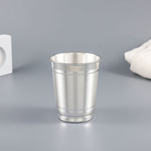Minimal Line Silver Glass