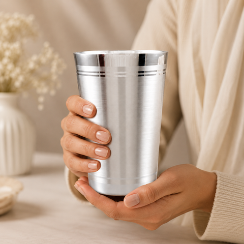 Premium Dual Line Silver Glass