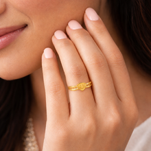 Nayra Petite Heart Gold Ring