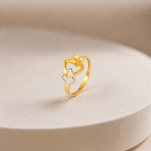 Tanya Elegant Dual Tone Gold Ring
