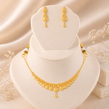 Aarohi Starlit Drop Gold Necklace Set