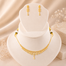 Diya Regal Rhombus Gold Necklace Set