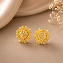 Kashish Heritage Bloom Gold Earrings