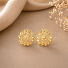 Avni Petal Wheel Gold Earrings