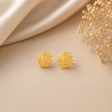 Riya Floral Aura Designer Gold Earrings
