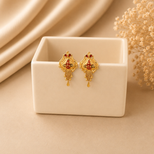 Kesari Noor Drops Gold Earrings