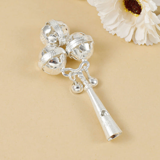 Pretty Silver Baby Rattle