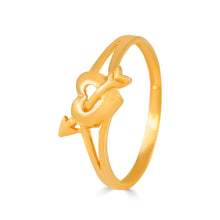 Kritika Heart Arrow Gold Ring