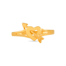 Kritika Heart Arrow Gold Ring