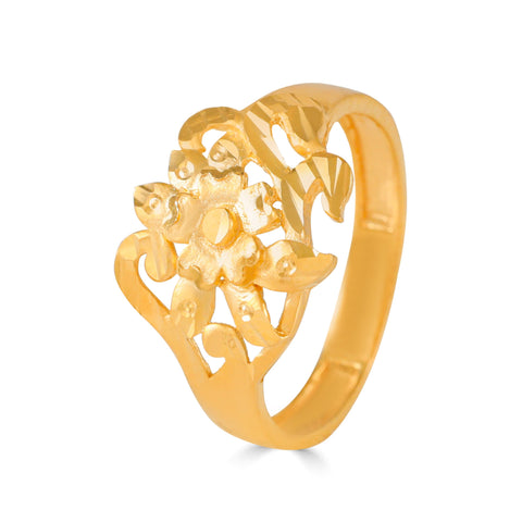 Myra Charming Petal Gold Ring
