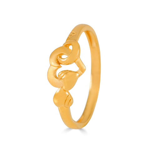Meera Triple Heart Gold Ring