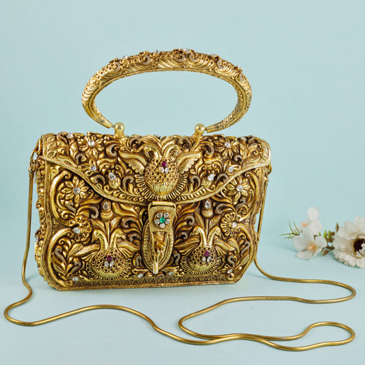 Beautiful Antique Silver Purse