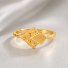 Ziyana Unique Shape Gold Ring