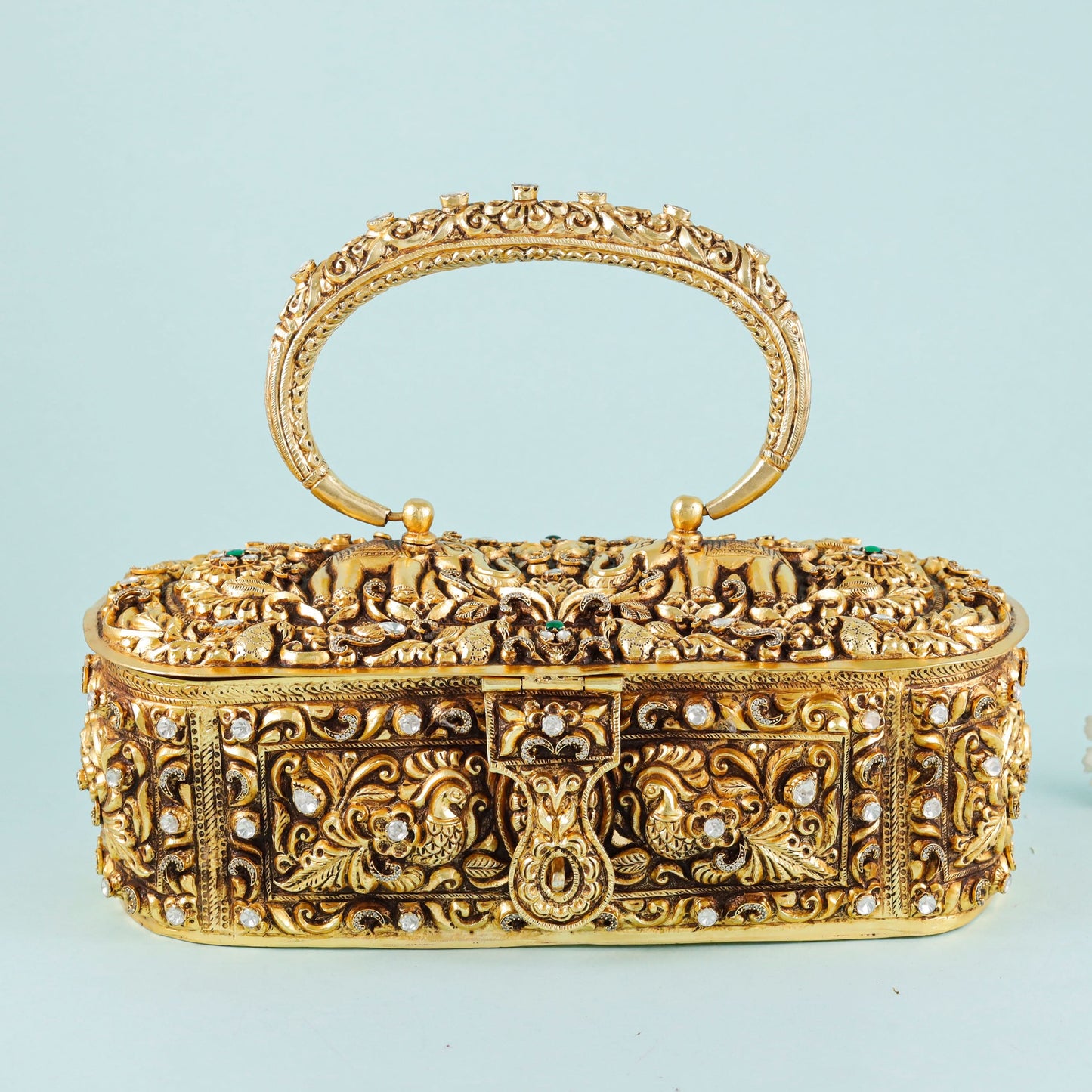 Antique Golden Plated Silver Purse