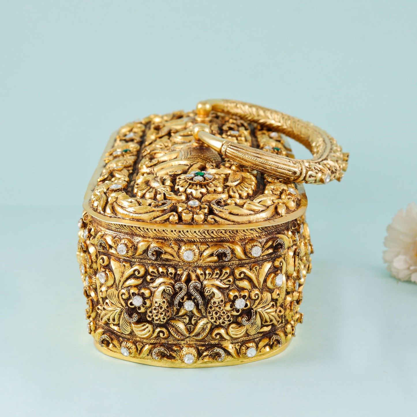 Antique Golden Plated Silver Purse