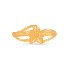Kiaraa Floral Shine Gold Ring