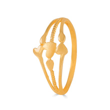 Reema Graceful Heart Gold Ring