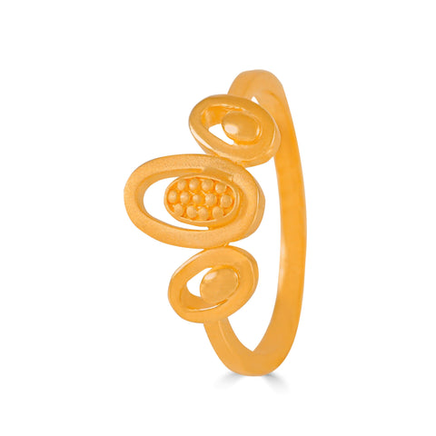 Jiya Modern Loop Gold Ring