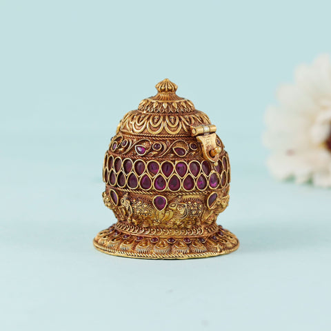 Beautiful Antique Silver Sindur Box